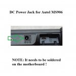 DC Power Jack Socket Charging Port for Autel MaxiSys MS906 TS BT